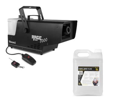 Rage 1000 Snow Machine with 5L Liquid Bundle